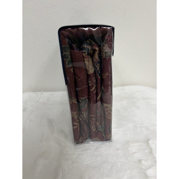 Ralph Lauren Inez Paisley KING Duvet Cover Jacobean Floral Burgundy Red - Picture 4 of 6